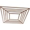 Ekena Millwork Raven Wood Fretwork Pierced Ceiling Medallion, Walnut, 34"OD x 12 1/2"ID x 1/4"T CMWP34X34X0250RAWA - alternate 2
